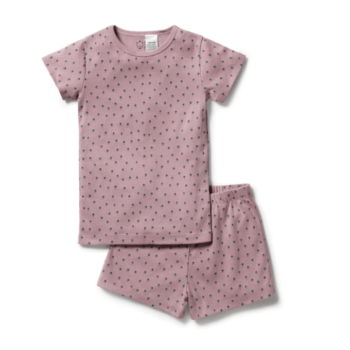 Wilson-And-Frenchy-Organic-Rib-Short-Sleeve-Pyjamas-Little-Clover-Naked-Baby-Eco-Boutique