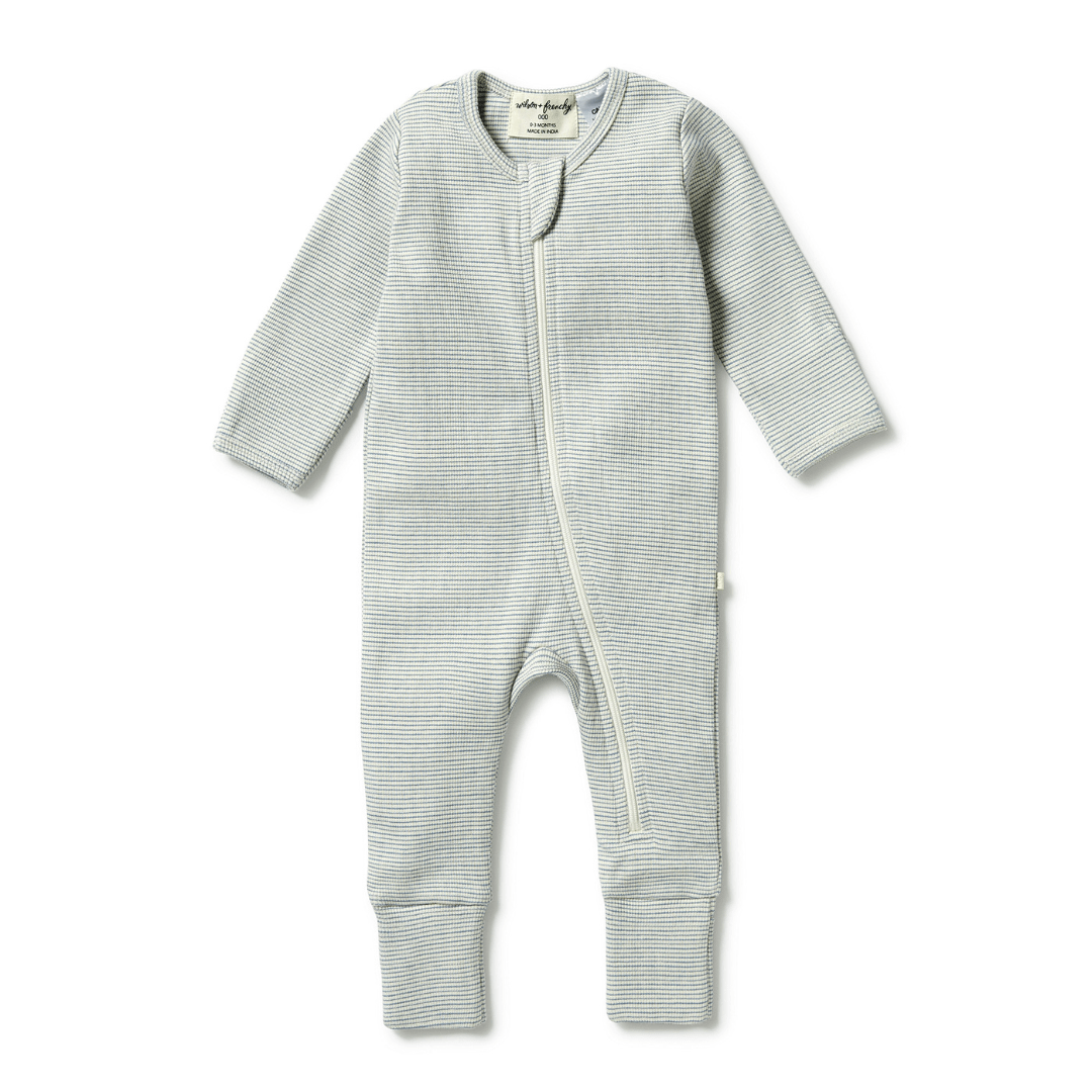 Wilson-And-Frenchy-Organic-Stripe-Rib-Baby-Pyjamas-Bluestone-Naked-Baby-Eco-Boutique