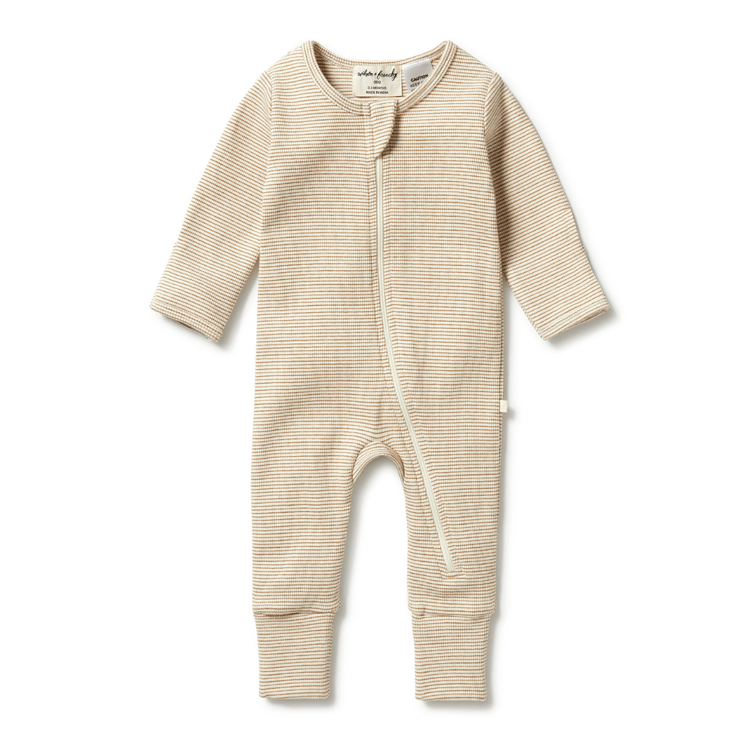Wilson-And-Frenchy-Organic-Stripe-Rib-Baby-Pyjamas-Spice-Naked-Baby-Eco-Boutique