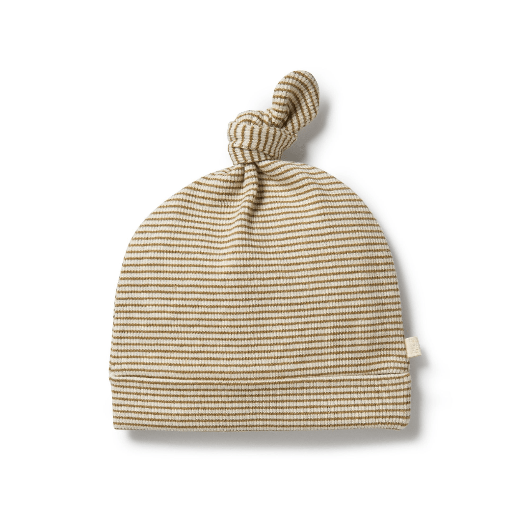 Wilson-And-Frenchy-Organic-Stripe-Rib-Knotted-Hat-Leaf-Naked-Baby-Eco-Boutique