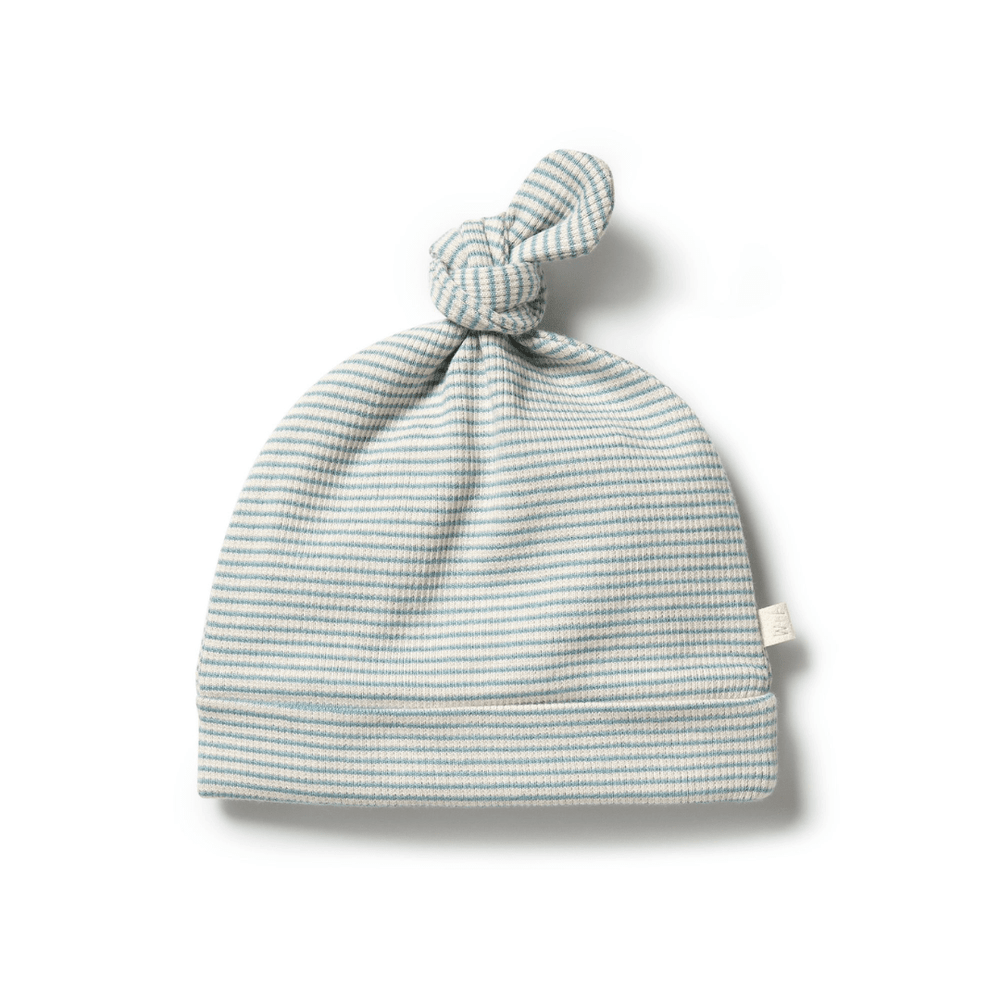 Wilson-And-Frenchy-Organic-Stripe-Rib-Knotted-Hat-Mineral-Blue-Naked-Baby-Eco-Boutique