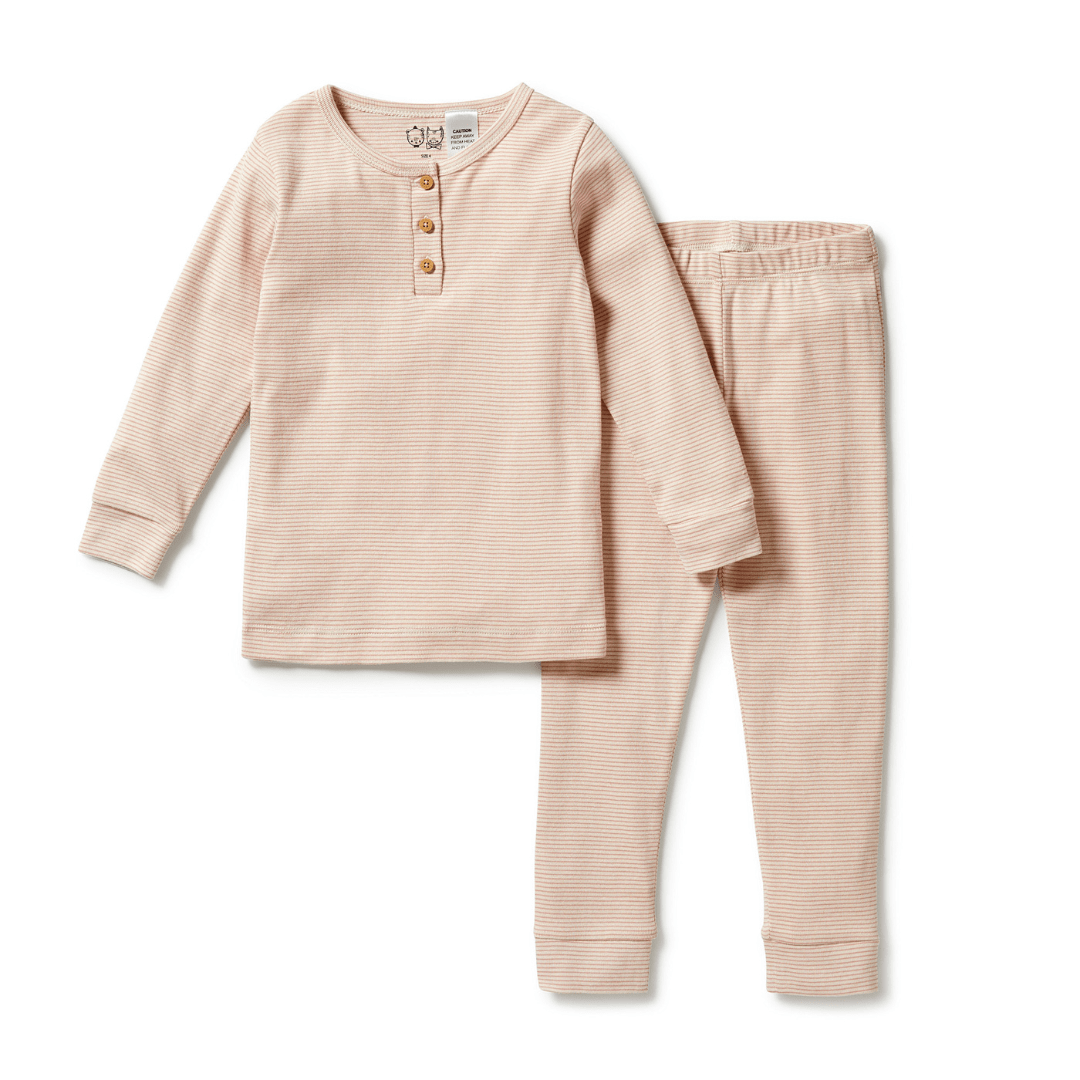 Wilson-And-Frenchy-Organic-Stripe-Rib-Pyjamas-Rose-Naked-Baby-Eco-Boutique