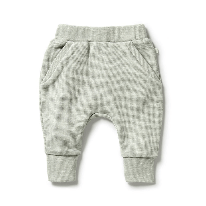 Wilson-And-Frenchy-Organic-Waffle-Slouch-Pants-Sage-Naked-Baby-Eco-Boutique
