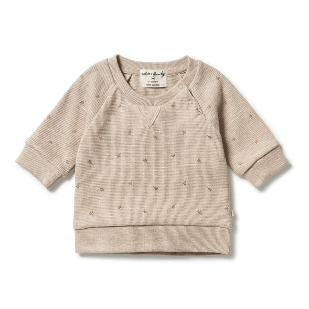 Wilson-And-Frenchy-Organic-Waffle-Sweat-Top-Leaf-Naked-Baby-Eco-Boutique