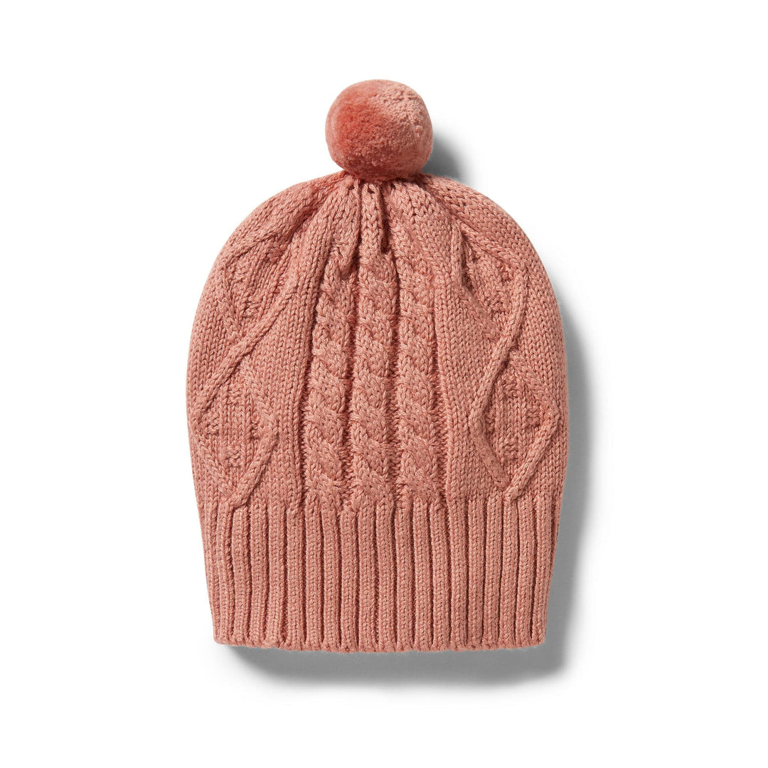 Cream Tan / Newborn Wilson & Frenchy Knitted Cable Hat (Multiple Variants) - Naked Baby Eco Boutique