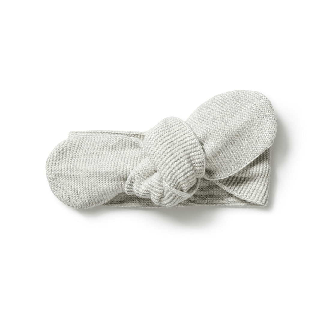 Grey Melange Wilson & Frenchy Knitted Headband (Multiple Variants) - Naked Baby Eco Boutique