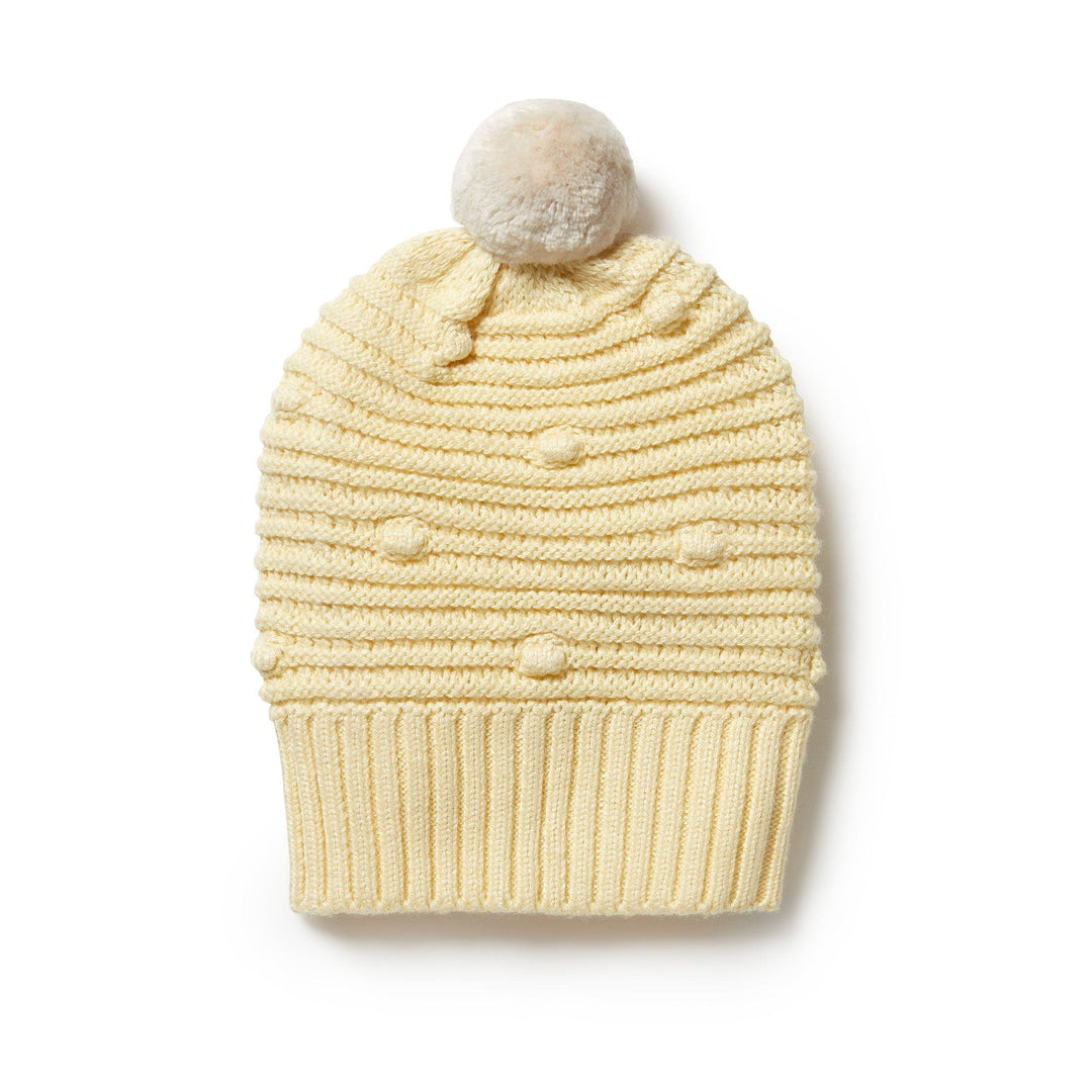 Wilson-and-Frenchy-Knitted-Spot-Hat-Pastel-Yellow-Naked-Baby-Eco-Boutique