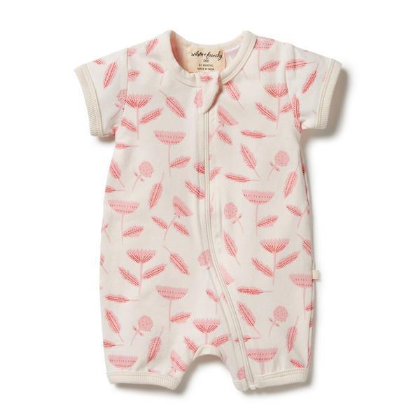 Billie Fleur / Newborn Wilson & Frenchy Organic Boyleg Zipsuit (Multiple Variants) - Naked Baby Eco Boutique