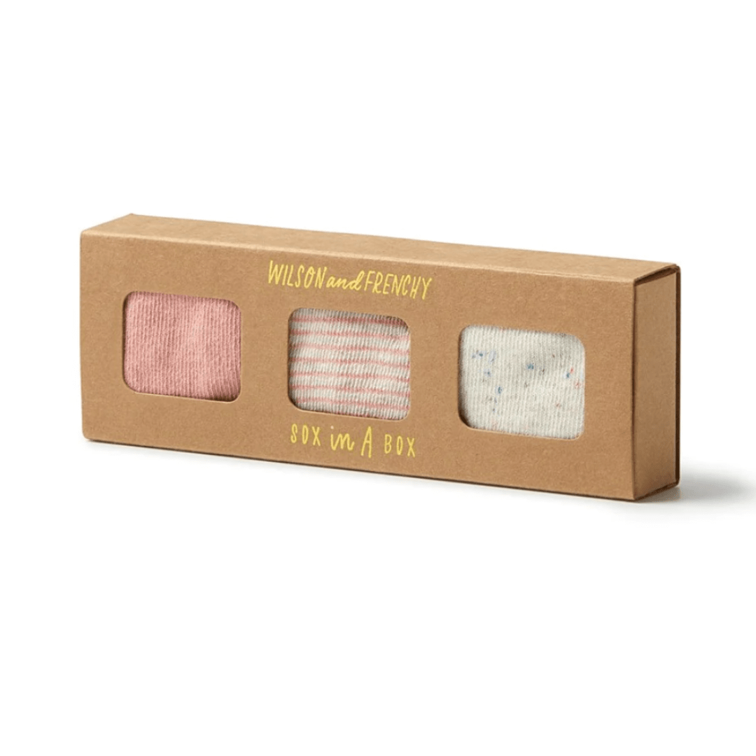 Wilson-and-Frenchy-Organic-Cotton-Baby-Socks-3-Pack-Peach-Shell-Oatmeal-in-Box-Naked-Baby-Eco-Boutique