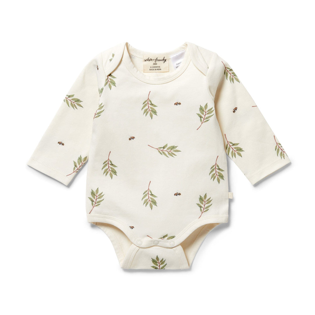 Wilson-and-Frenchy-Organic-Cotton-Envelope-Onesie-Busy-Bee-Front-Naked-Baby-Eco-Boutique