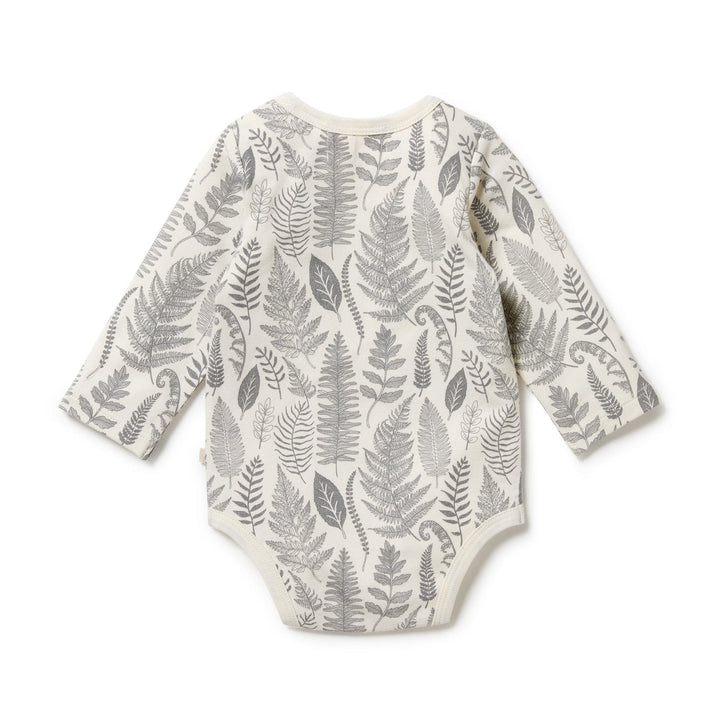 Wilson-and-Frenchy-Organic-Cotton-Envelope-Onesie-Hello-Fern-Back-View-Naked-Baby-Eco-Boutique