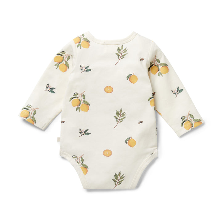 Wilson-and-Frenchy-Organic-Cotton-Envelope-Onesie-Lovely-Lemons-Back-Naked-Baby-Eco-Boutique