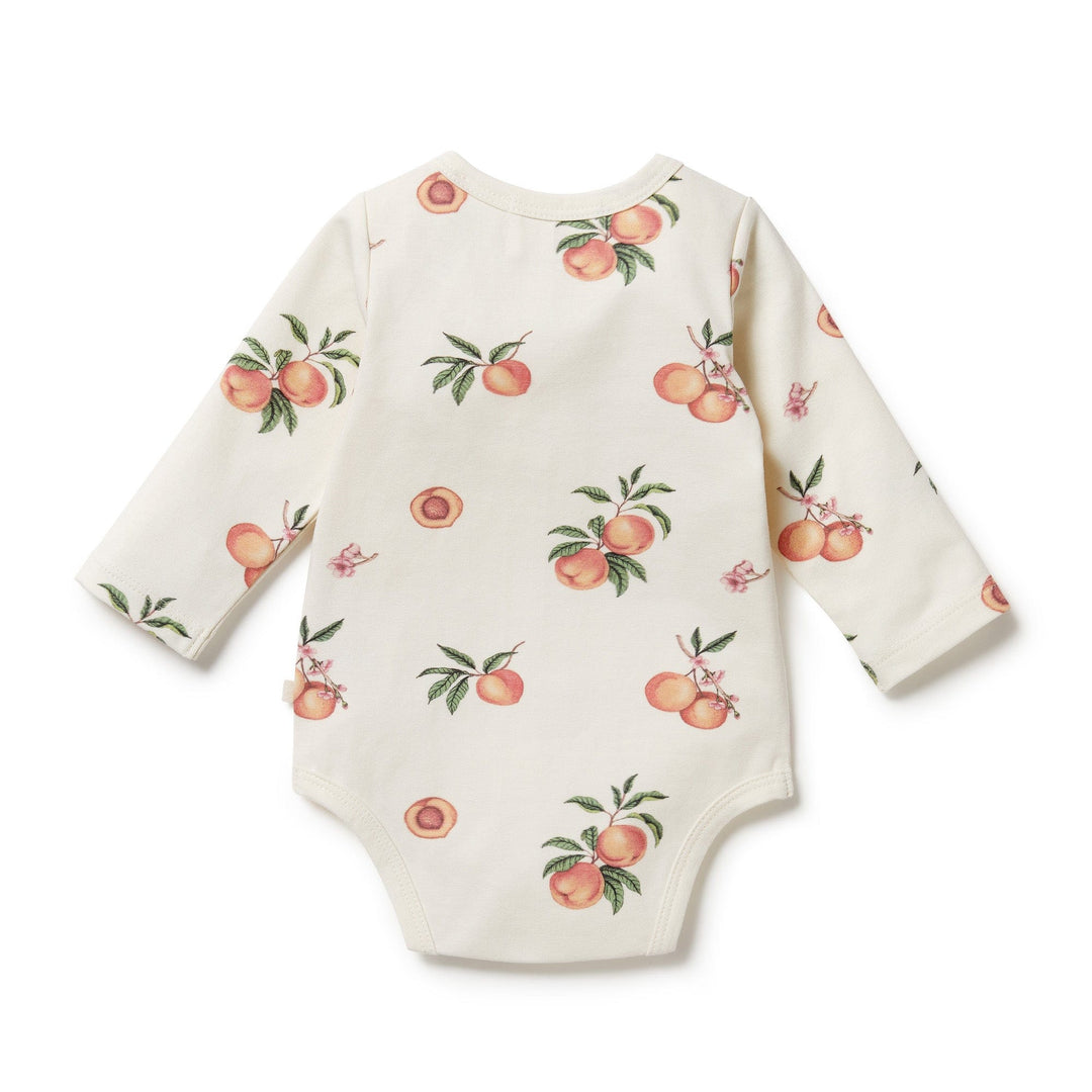Wilson-and-Frenchy-Organic-Cotton-Envelope-Onesie-So-Peachy-Back-View-Naked-Baby-Eco-Boutique