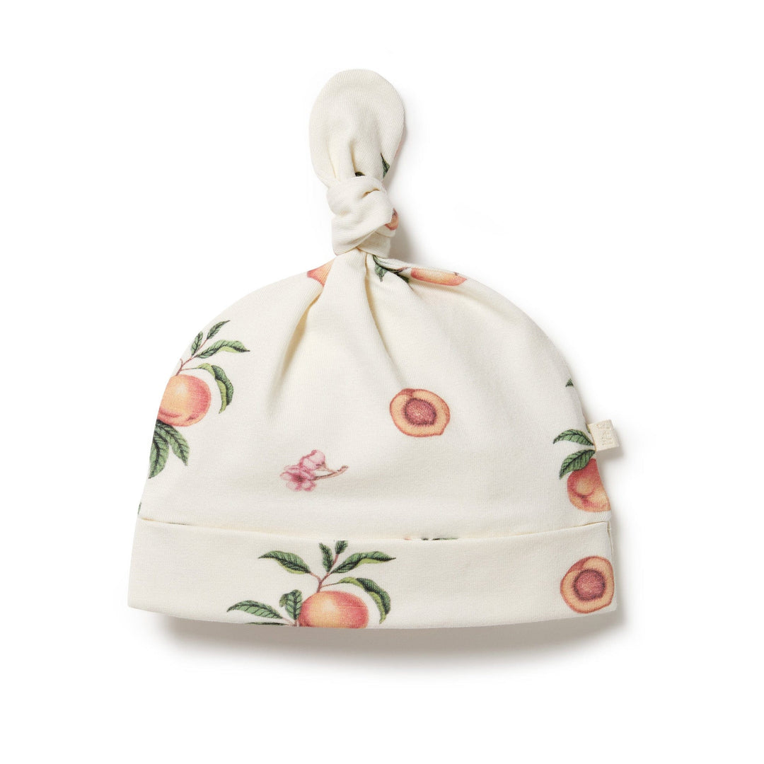 Wilson-and-Frenchy-Organic-Cotton-Knotted-Beanie-So-Peachy-Naked-Baby-Eco-Boutique