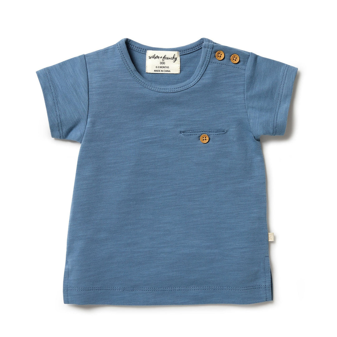 Wilson-and-Frenchy-Organic-Pocket-Top-Anchor-Blue-Front-Naked-Baby-Eco-Boutique