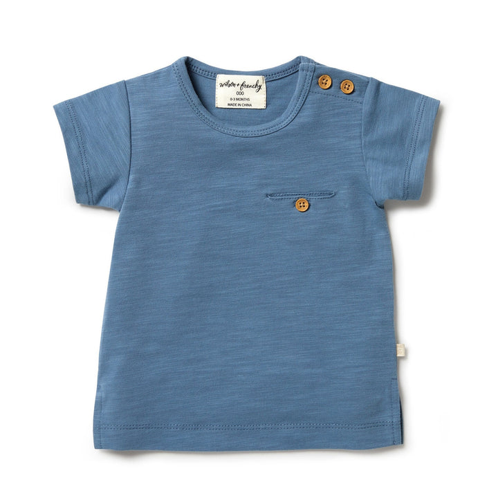 Wilson-and-Frenchy-Organic-Pocket-Top-Anchor-Blue-Front-Naked-Baby-Eco-Boutique