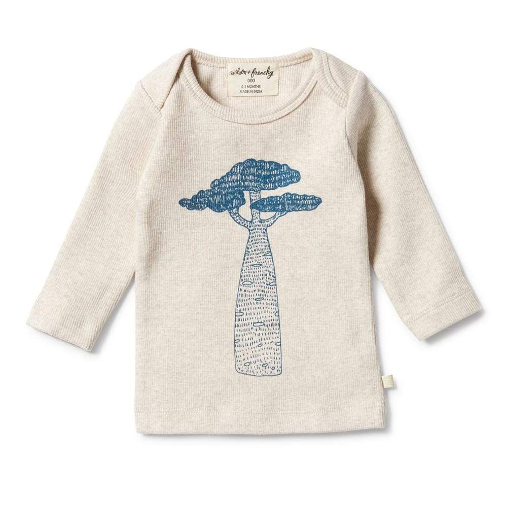Jungle Tree / 0-3 Months Wilson & Frenchy Organic Rib Envelope Top (Multiple Variants) - Naked Baby Eco Boutique