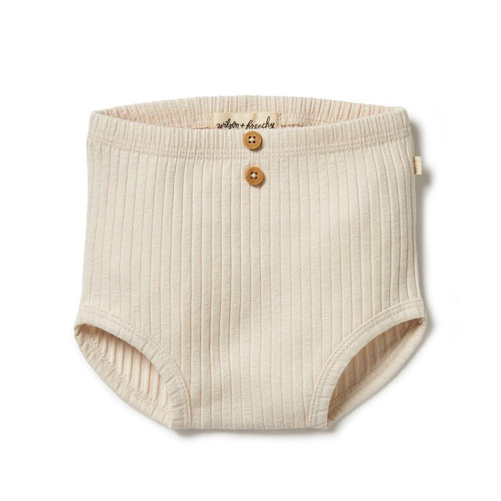 Oyster / Newborn Wilson & Frenchy Organic Rib Nappy Pants (Multiple Variants) - Naked Baby Eco Boutique