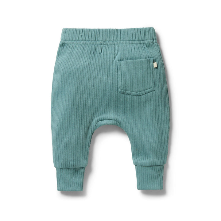 Wilson-and-Frenchy-Organic-Rib-Slouch-Pants-Back-View-Arctic-Naked-Baby-Eco-Boutique