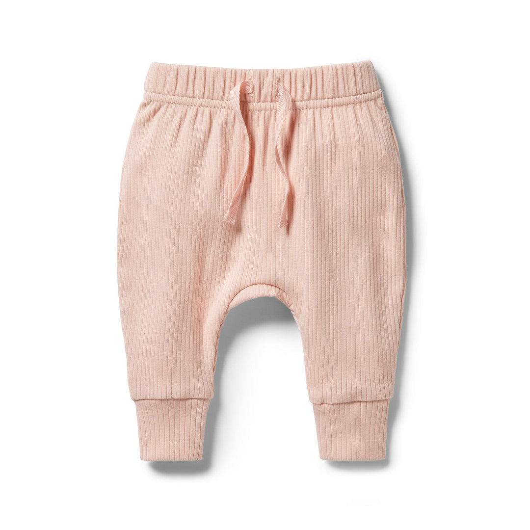 Cameo Rose / 0-3 Months Wilson & Frenchy Organic Rib Slouch Pants (Multiple Variants) - Naked Baby Eco Boutique