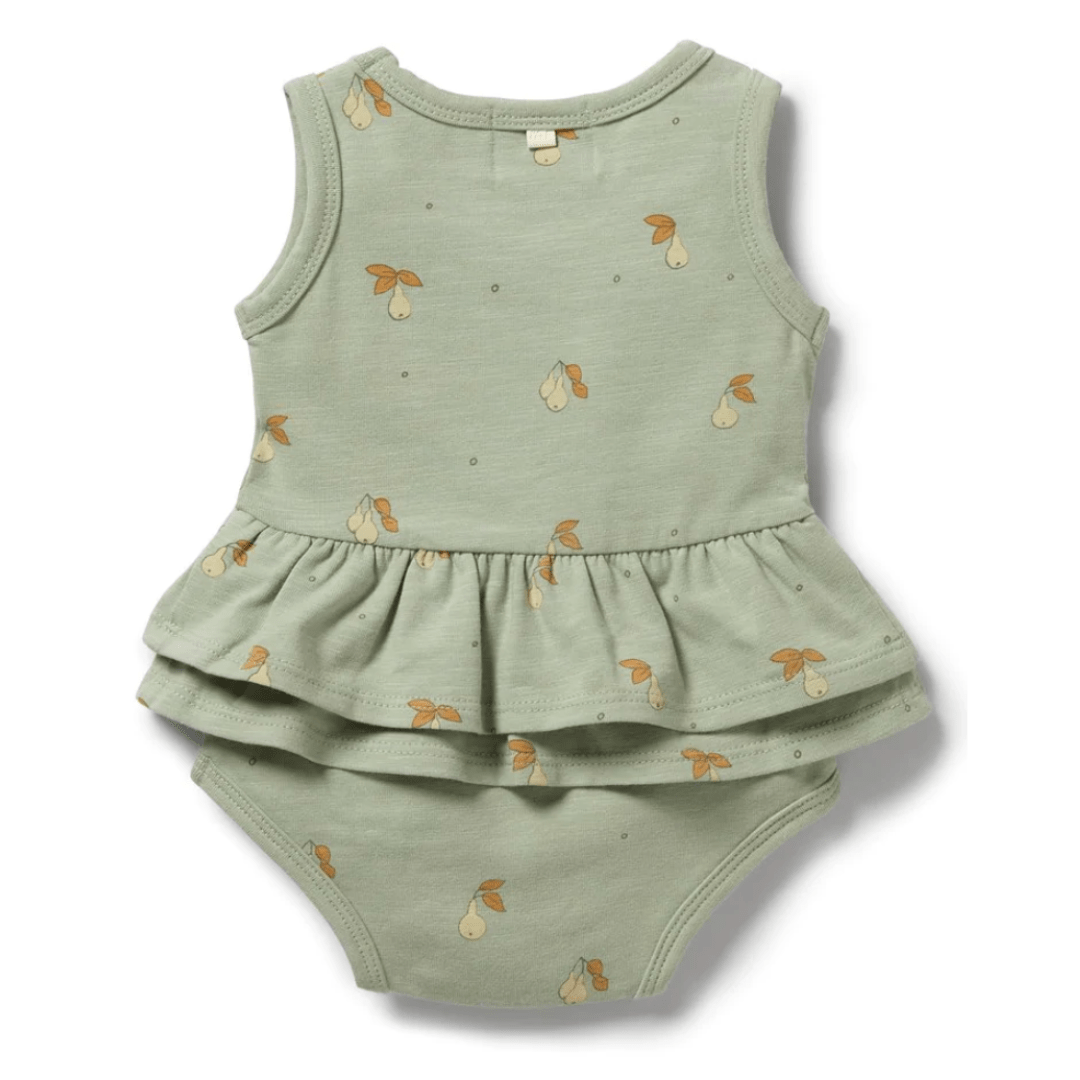 Wilson-and-Frenchy-Organic-Ruffle-Onesie-Perfect-Pears-Back-Naked-Baby-Eco-Boutique