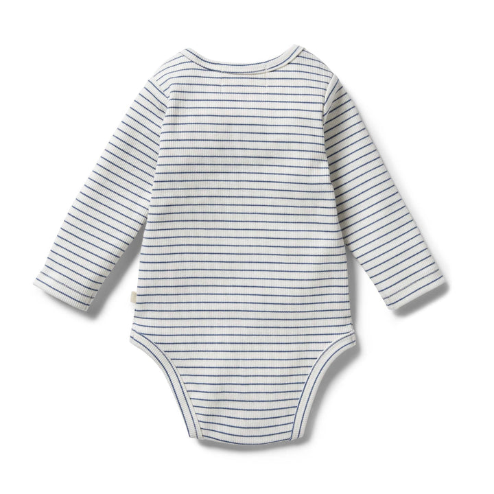 Wilson-and-Frenchy-Organic-Stripe-Rib-Onesie-Blue-Depths-Back-Naked-Baby-Eco-Boutique