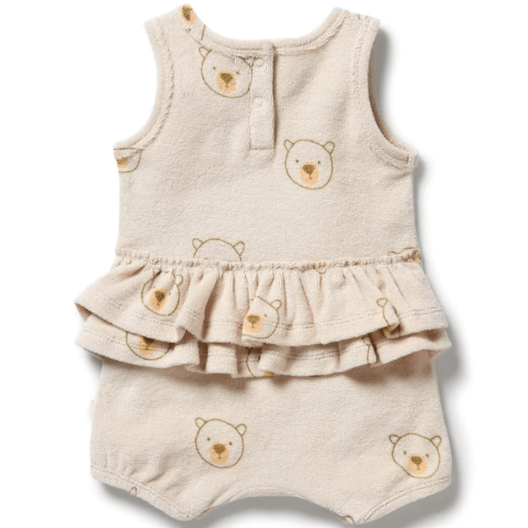 Wilson & Frenchy Organic Terry Ruffle Onesie (Multiple Variants) - Naked Baby Eco Boutique