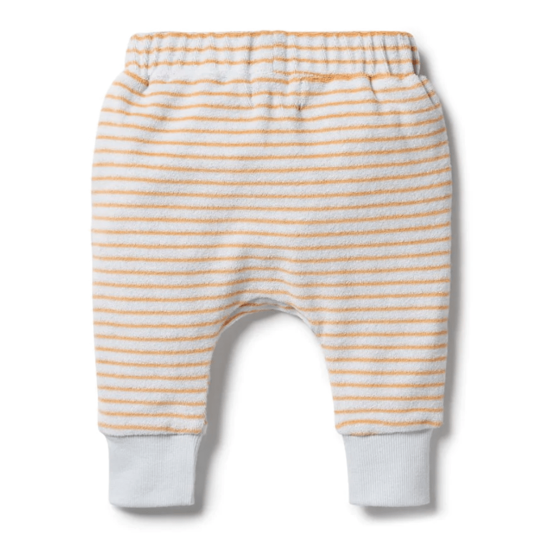 Wilson-and-Frenchy-Organic-Terry-Slouch-Pants-Nutmeg-Stripe-Back-Naked-Baby-Eco-Boutique