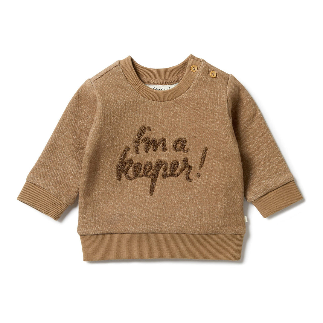 Dijon / 0-3 Months Wilson & Frenchy Organic Terry Sweat Shirt (Multiple Variants) - Naked Baby Eco Boutique
