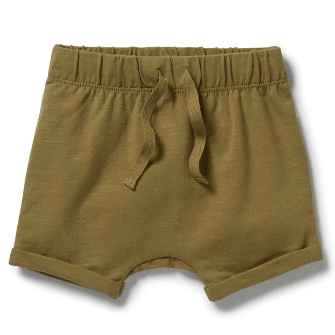 Wilson-and-Frenchy-Organic-Tie-Front-Shorts-Leaf-Naked-Baby-Eco-Boutique