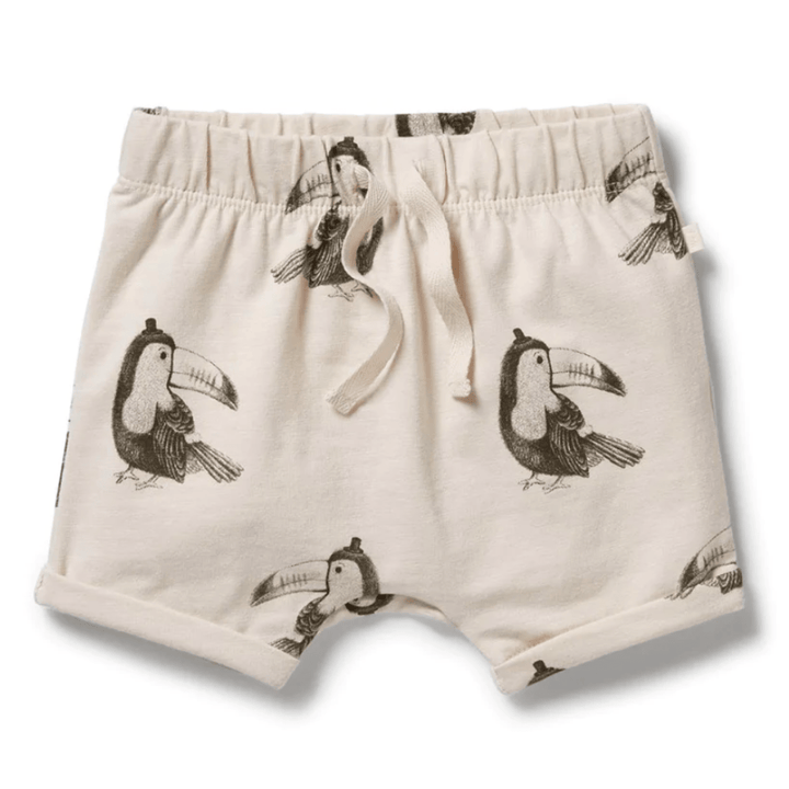 Wilson & Frenchy Organic Slub Tie Front Shorts (Multiple Variants) - Naked Baby Eco Boutique