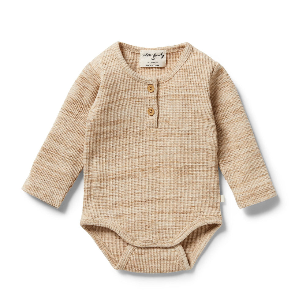 Wilson-and-Frenchy-Organic-Waffle-Henley-Onesie-Fog-Fleck-Naked-Baby-Eco-Boutique
