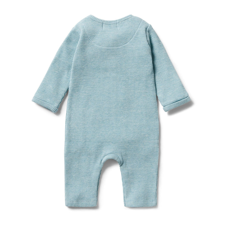 Wilson & Frenchy Organic Waffle Slouch Growsuit (Multiple Variants) - Naked Baby Eco Boutique