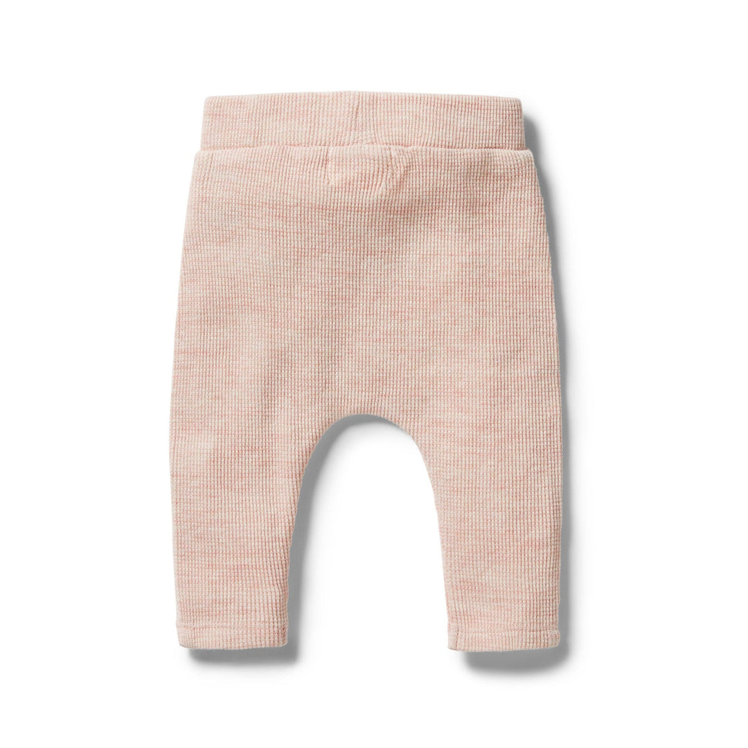 Wilson-and-Frenchy-Organic-Waffle-Slouch-Pants-Peony-Fleck-Back-View-Naked-Baby-Eco-Boutique