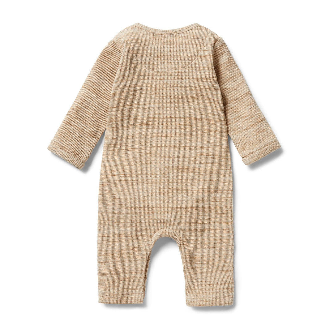 Wilson-and-Frenchy-Organic-Waffle-Slouch-Growsuit-Fog-Fleck-Back-View-Naked-Baby-Eco-Boutique