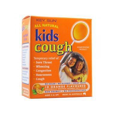 Orange Key Sun All Natural Kids Cough Lollipops (Multiple Variants) - Naked Baby Eco Boutique
