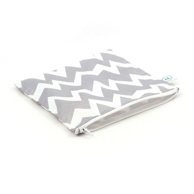 Grey Chevron Bumkins Large Reusable Snack Bags (Multiple Variants) - Naked Baby Eco Boutique
