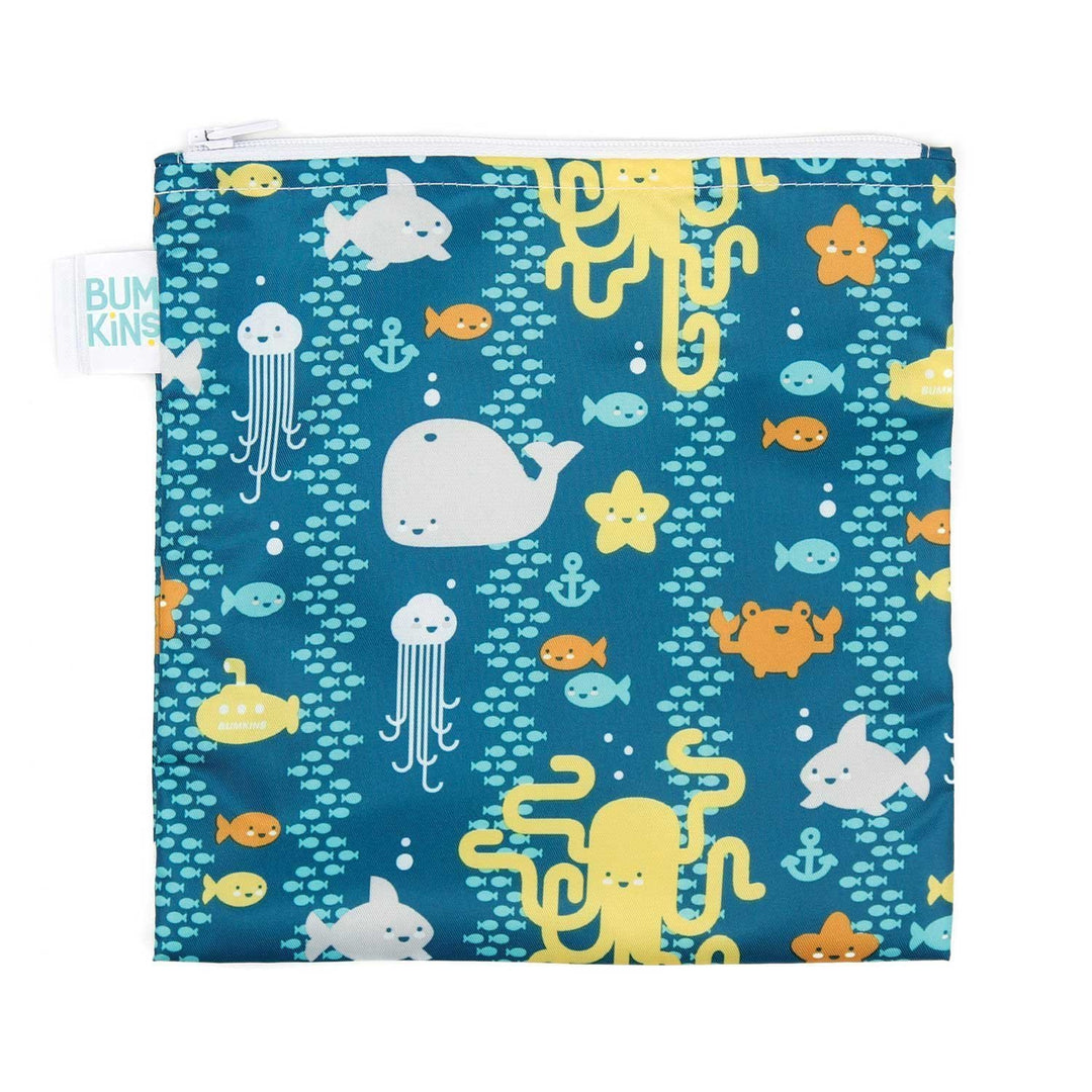 Sea Friends Bumkins Large Reusable Snack Bags (Multiple Variants) - Naked Baby Eco Boutique