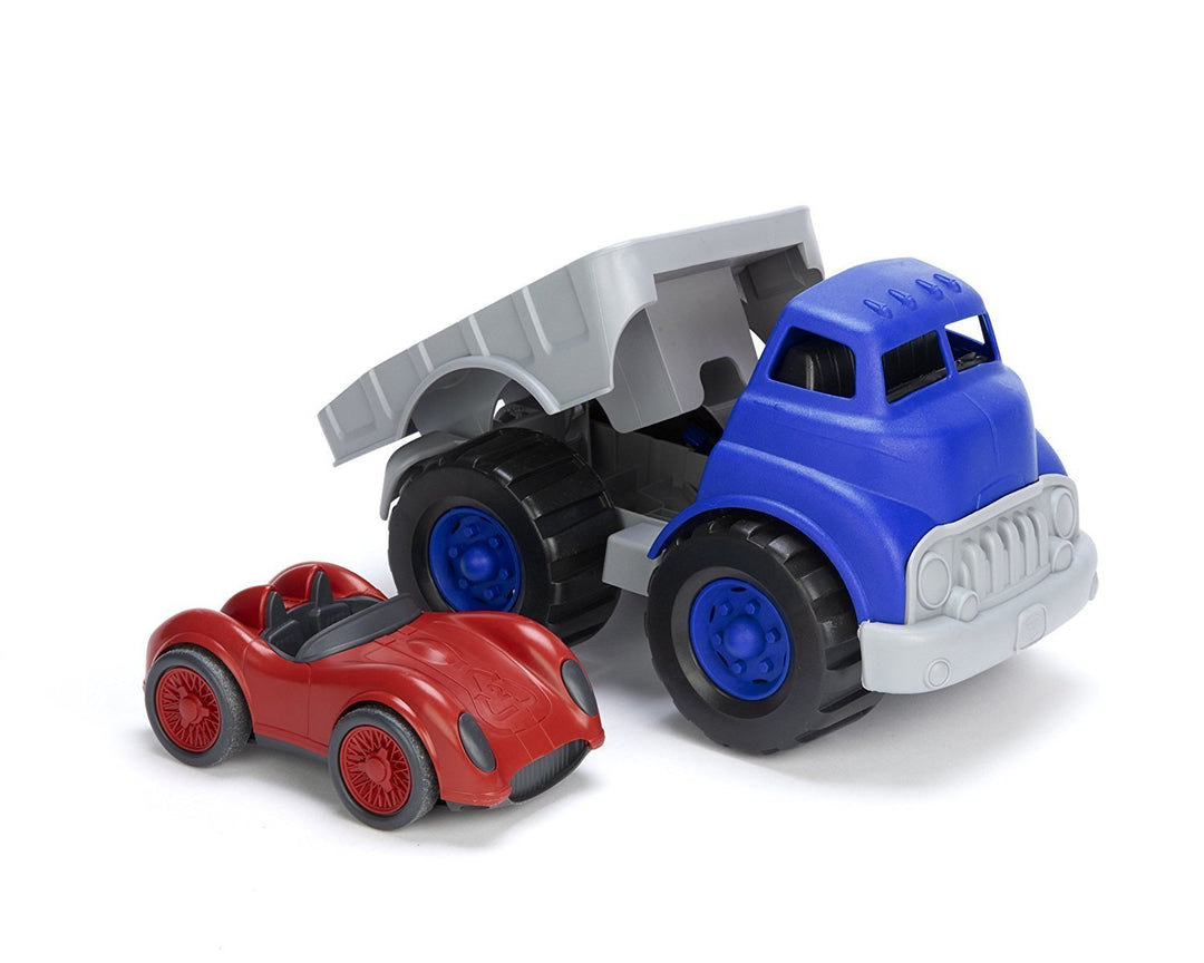 Green Toys Flat Bed with Race Car - Naked Baby Eco Boutique