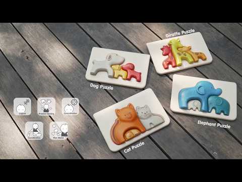 Plan Toys Wooden Animal Puzzles - LUCKY LAST - ELEPHANT ONLY