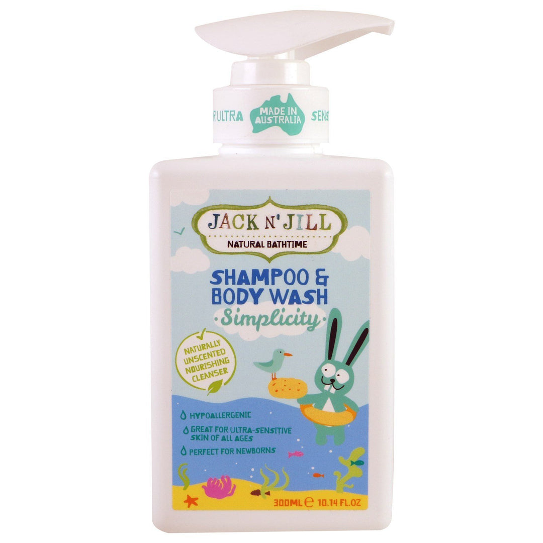 Jack N' Jill Natural Bathtime Simplicity Shampoo & Body Wash - Naked Baby Eco Boutique