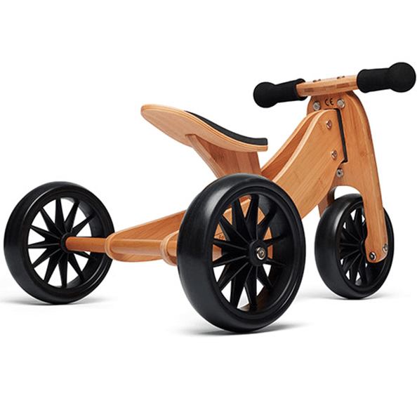 Bamboo Kinderfeets Tiny Tot Tricycle + Balance Bike (Multiple Variants) - Naked Baby Eco Boutique