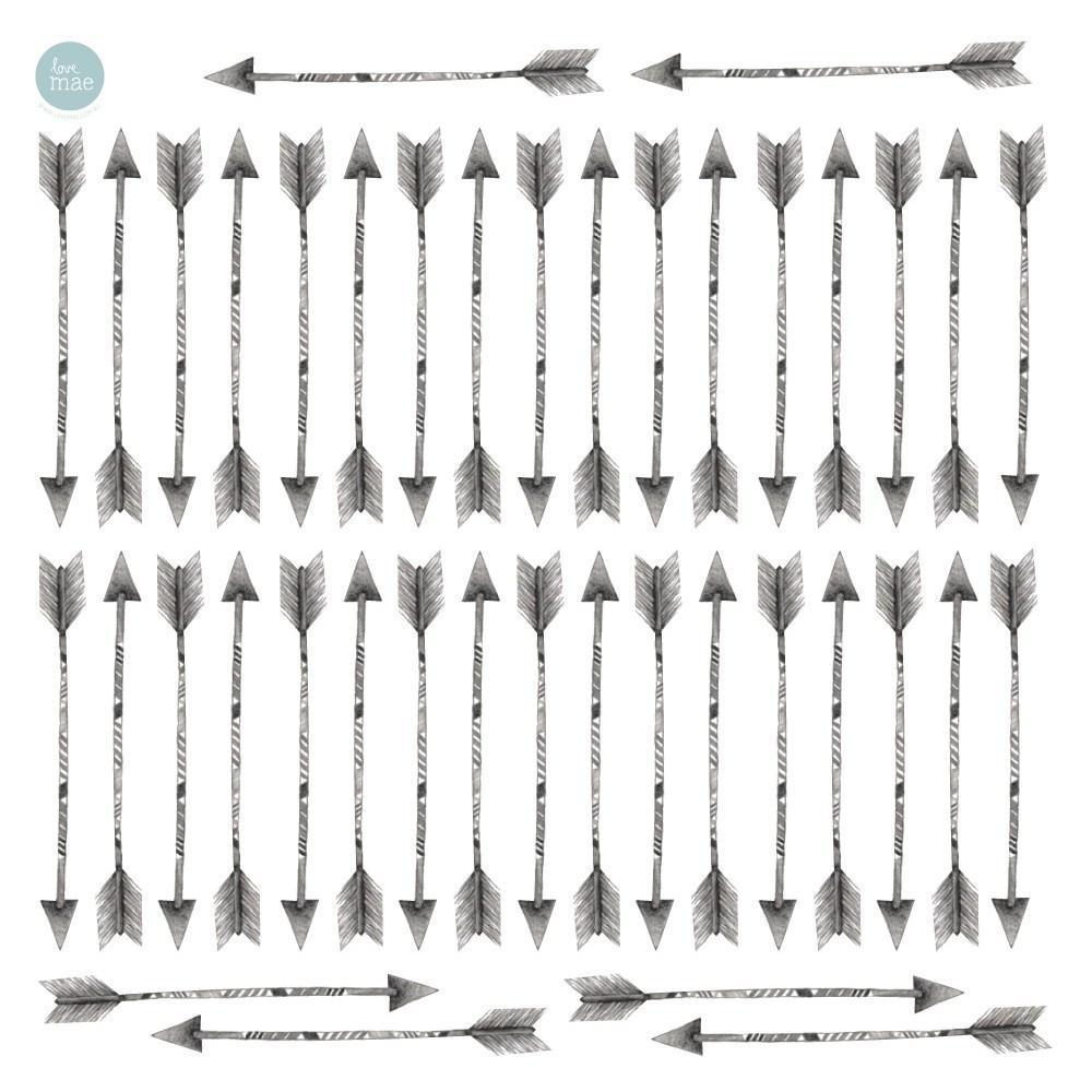 Love Mae Arrows Fabric Wall Decals - Naked Baby Eco Boutique