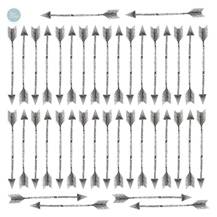 Love Mae Arrows Fabric Wall Decals - Naked Baby Eco Boutique