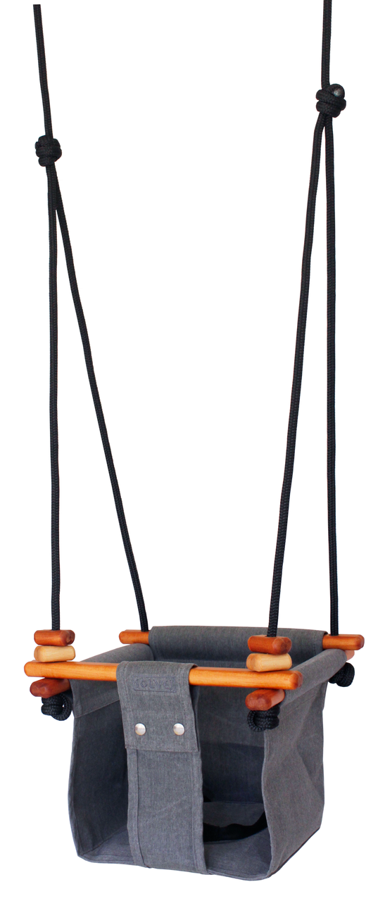 Solvej Baby & Toddler Swing - Smokey Grey - Naked Baby Eco Boutique