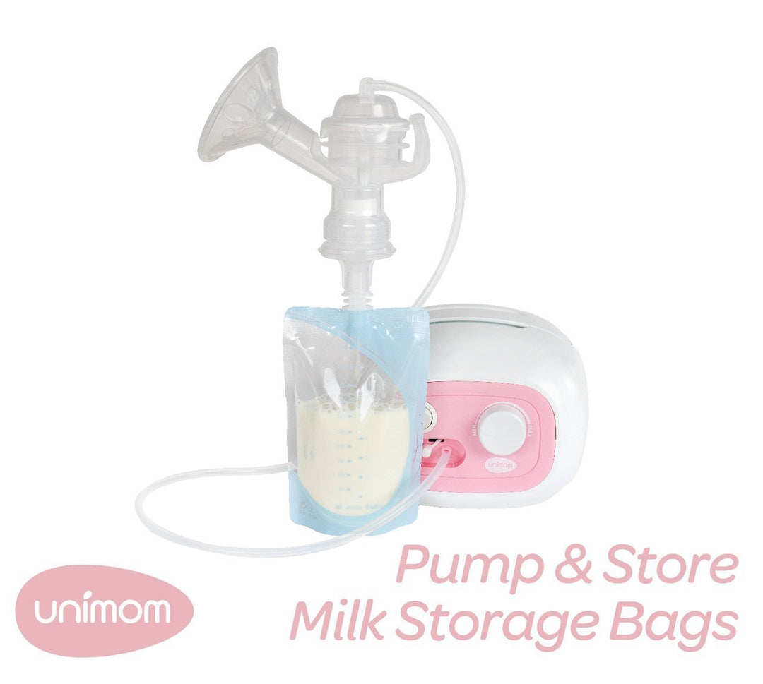 10 Bags Unimom Pump & Store Breast Milk Storage Bags - Naked Baby Eco Boutique