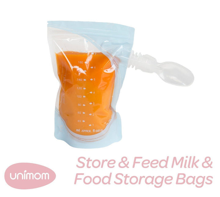 10 Bags Unimom Store & Feed Breast Milk & Baby Food Storage Bags - Naked Baby Eco Boutique
