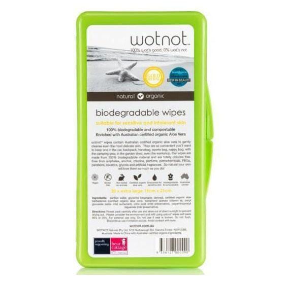 WOTNOT Biodegradable Travel Baby Wipes - Naked Baby Eco Boutique